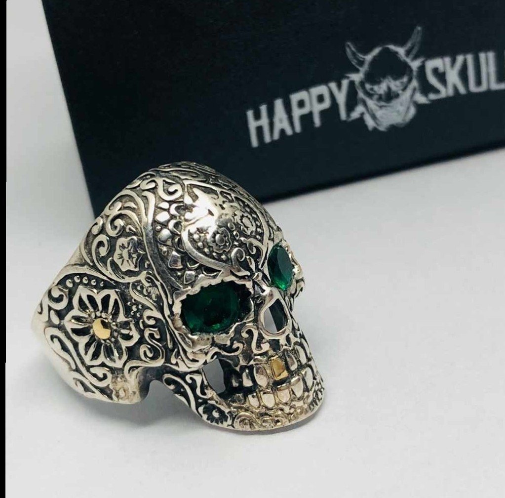 anillo calavera