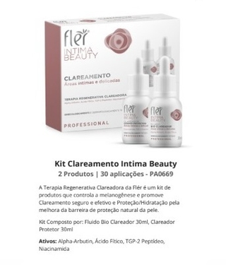 Kit clareamento Intima Beauty Flêr - áreas intimas e delicadas - comprar online