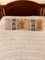 Funda almohadones arpillera con guarda bordada en internet