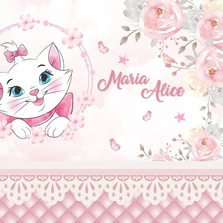 Papel De Parede Personalizado Gatinha Marie