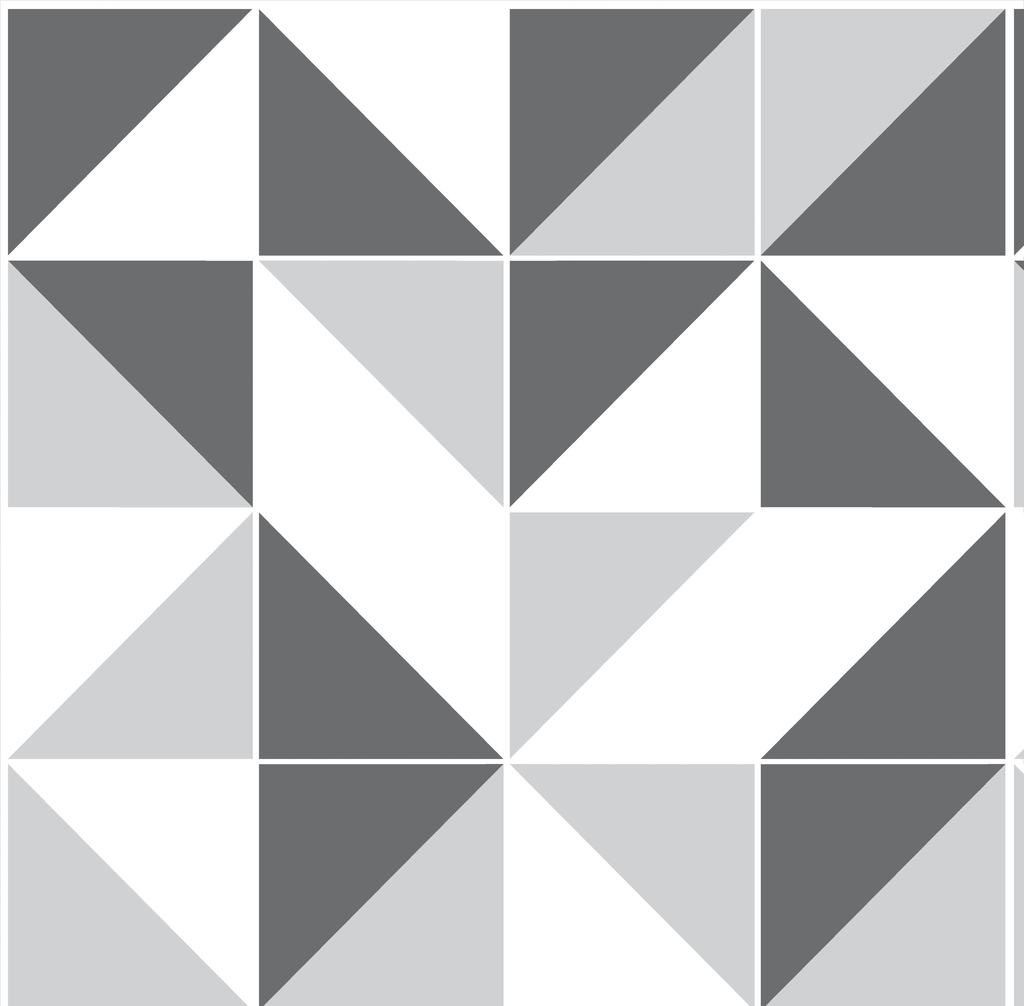 Papel de parede Autocolante Geométrico Preto e branco Xadrez Triangulos  Lavável 012