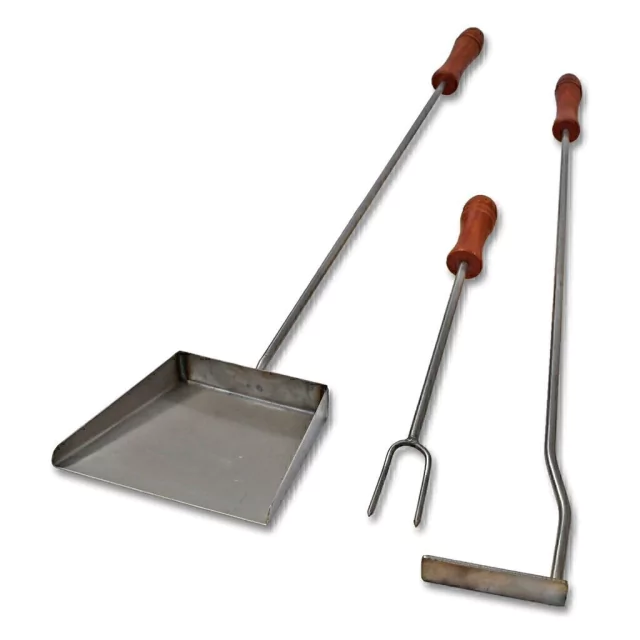 kit x 3 Acero Inoxidable Palita Atizador Tenedor