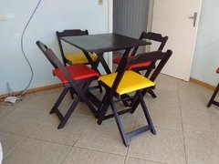 Imagem do Cadeira dobrável com assento estofado