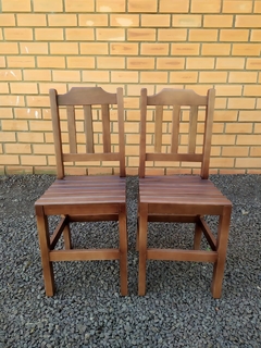 Mesa Fixa Madeira Maciça 4 pernas - Tamanho personalizável até 150cm - comprar online
