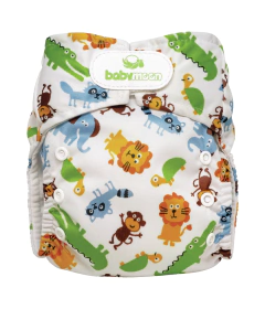 Pañal Ecológico Absorbente Intercambiable  Estapado Zoo / Unitalla de 0 a 30 meses
