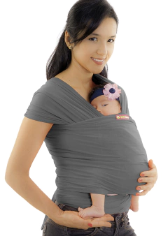 Portabebe Fular Elastico Para Bebes Desde el Nacimiento - GRIS (copia)