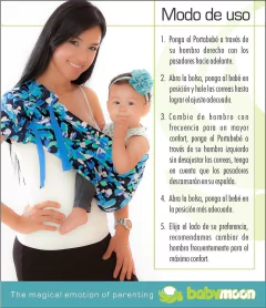 Portabebe Pouch Denim Para Bebes Desde 4 Kilos a 18 Kilos on internet