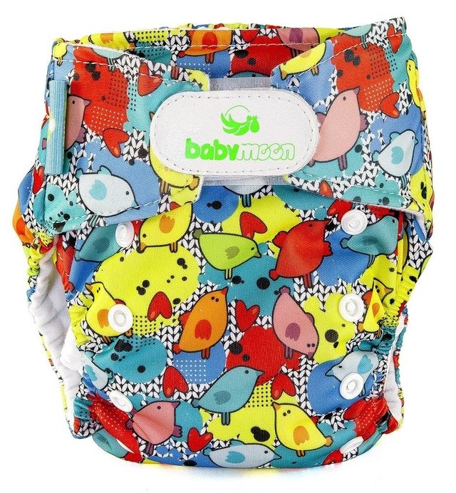 Pañal Ecológico Absorbente Intercambiable Estampado de Pollos