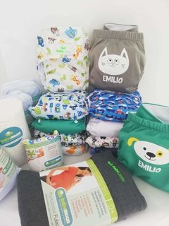 Paquete Completo Personalizado Para la Llegada del Bebé Pañales Ecológicos Con Absorbentes Cambiables - babymoon