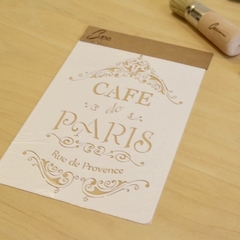 Stencil Café de Paris Art. C5200 - 20cm x 30cm - comprar online