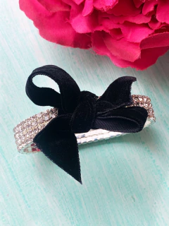 Pulsera de strass con moño negro MAUDE - Gabriella Capucci