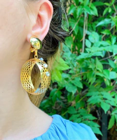 Argollas doradas de clip FINI - comprar online