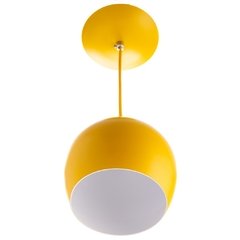 Pendente bola média 23cm de alumínio 23x19 varias cores