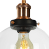 Lustre Pendente Château Bola Media Vidro Preto c/ Cobre 20cm na internet