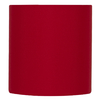 Cúpula Cilindrica de Abajur Tecido Vermelho 15x16cm