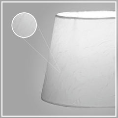 Abajur Cebola Dome Branco Texturizado Com Aramado Branco - comprar online