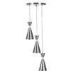 Lustre Pendente Aluminio Florida Triplo Escovado - comprar online
