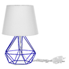 Abajur Diamante Dome Com Aramado Azul Varias Cores - comprar online