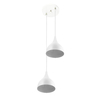 Lustre Pendente Aluminio Gota Duplo 21cm Varias Cores - comprar online