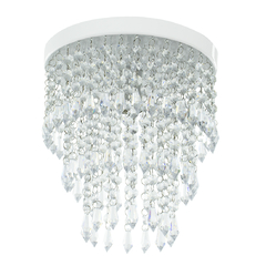 Lustre De Cristal Acrilico Manucrillic Branco Maravilhoso - comprar online