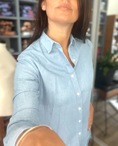 CAMISA LA BORDEVOY MUJER, JEAN CLARO - LA BORDEVOY