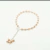 Pulsera de perlas de 4mm con bolitas de plata en internet