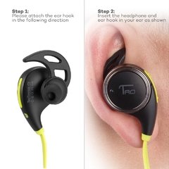 Auricular Bluetooth 4.1 Taotronics TT-BH06 Runner Sport - Green - Auriculares