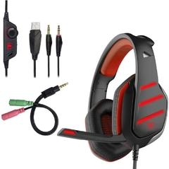 Auricular Beexcellent GM-3 Gaming 3.5mm Mic Control Volumen para PS4/Xbox/PC/ Switch- Red