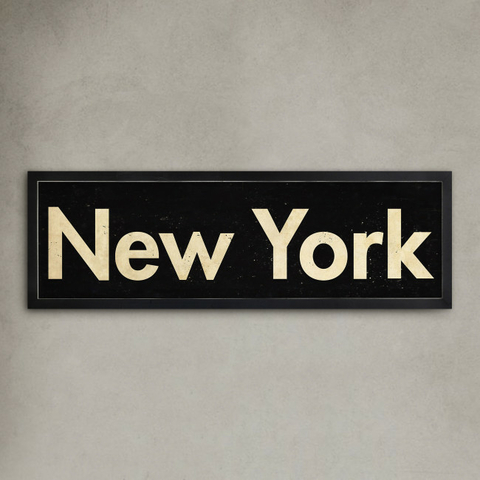Cuadro cartel NEW YORK 20X70cm