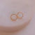 Brinco circle folheado a ouro Mimo Meu Semijoias