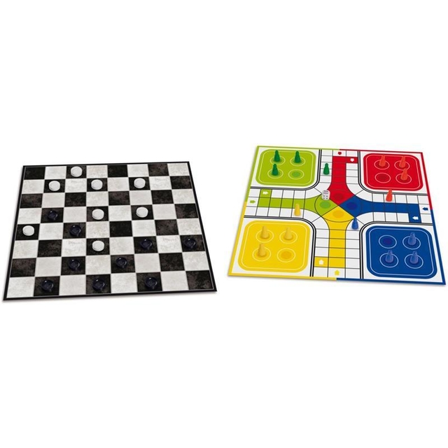 JOGO DE TABULEIRO DAMAS ou LUDO EM MDF PARA CRIANÇAS E ADULTOS