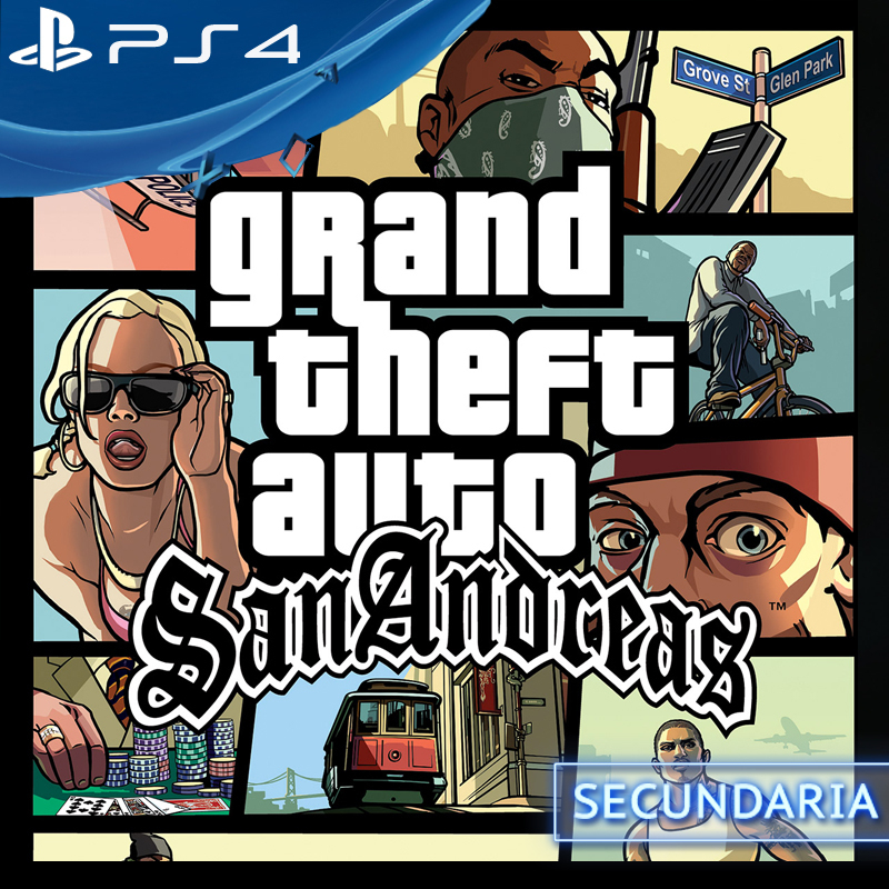 GTA SAN ANDREAS PS4 DIGITAL SECUNDARIA - FluoGames