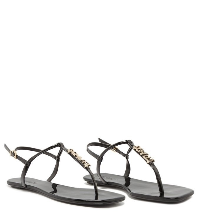 Sandália Rasteira de X Schutz Logo Verde | Schutz