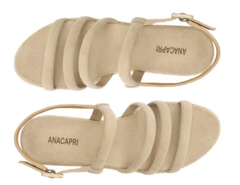 Sandália Nude Multi Tiras Flatform - ANACAPRI - loja online