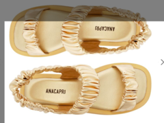 Papete Dourada Tiras Puffy - ANACAPRI - comprar online