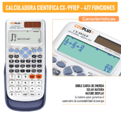 CALCULADORA CIENTIFICA COXI PLUS CX-991 HIGH QUALITY 417 FUNCIONES