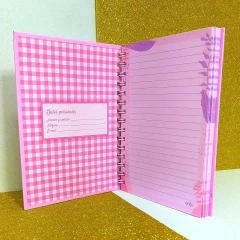 Cuaderno Con Espiral A5 16x21 Cm Tapa Pastel 96 Hjs RAYADAS en internet