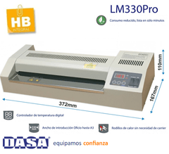 PLASTIFICADORA DASA LM330 PRO A3 OFICIO A4 - Visor digital - comprar online