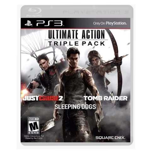 Ultimate Action Triple Pack: Just Cause 2 Sleeping Dogs Tomb Raider USADO PS3