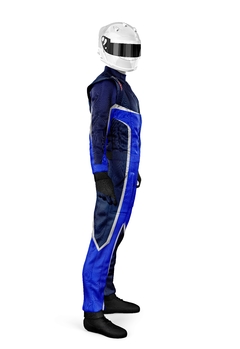 Macacão de Kart MP40 Azul Padrão Pailler Racing na internet