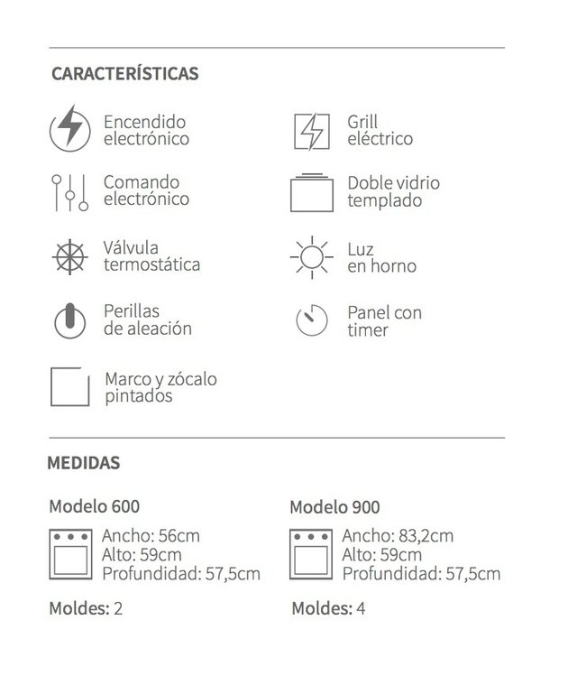 HORNO MORELLI 600 CRISTAL