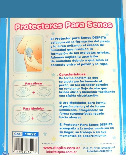 Protectores aireadores mamarios para proteger los pezones