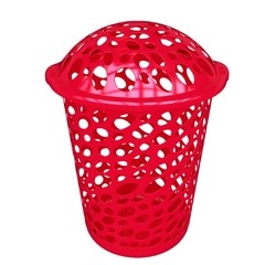 Cesto Laundry Rojo ConTapa 45 L Garden Life - comprar online