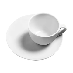 X6 taza café con plato Línea 1900 porcelana Tsuji - Bazar Colucci