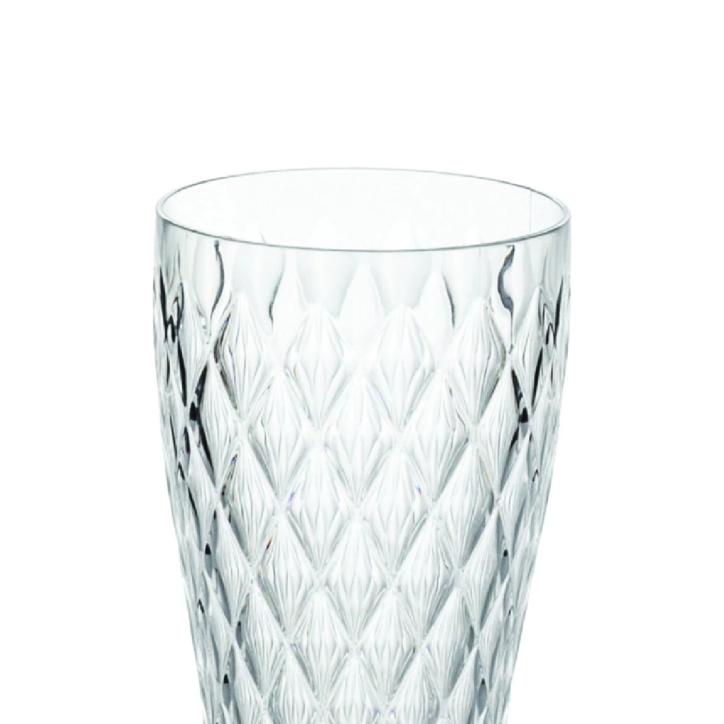 x6 vaso Glamour acrílico transparente 500ml Carol