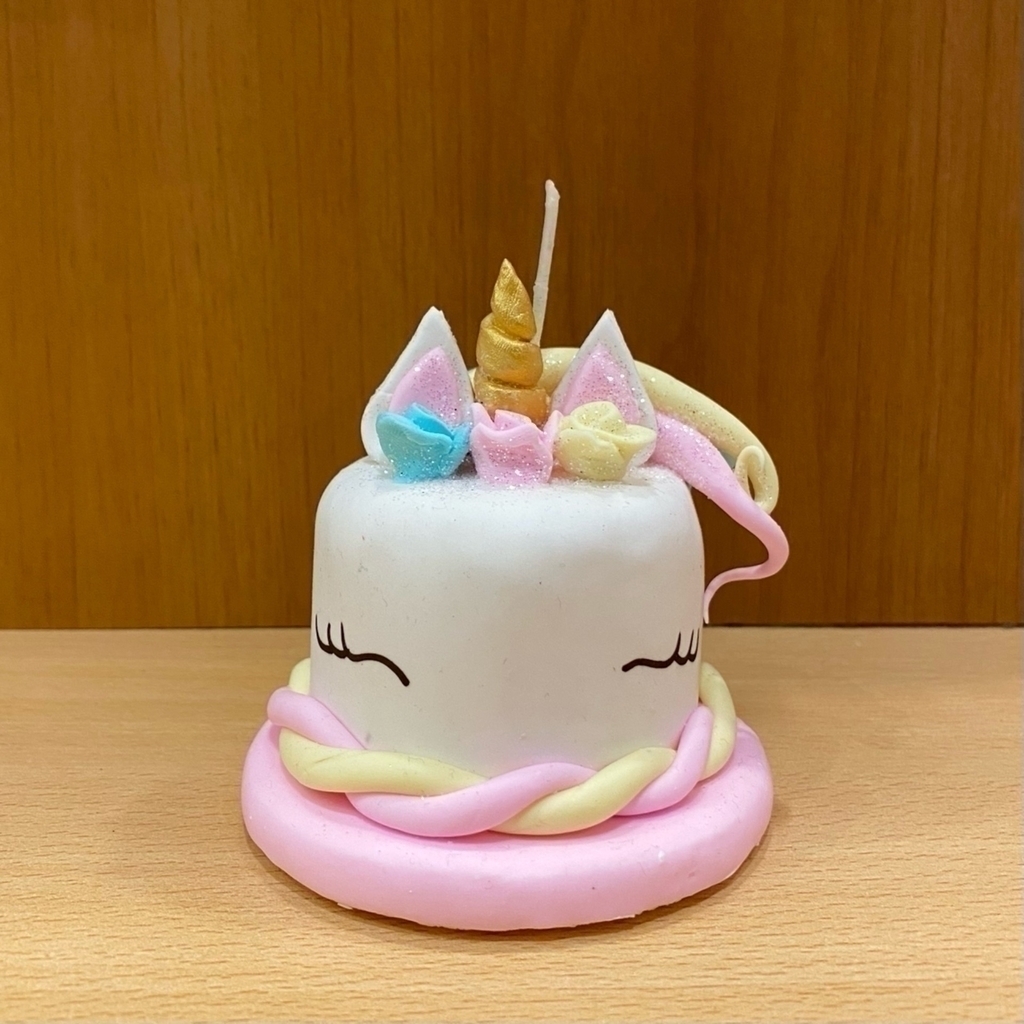Mini torta unicornio vela - Aires de Fiesta Magico