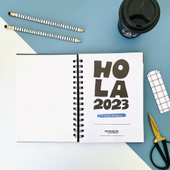 Agenda SEM. A LA VISTA 2023 Neutra NO INCLUYE LAPICERA NI SEÑALADOR - Watermelon Objetos