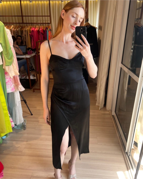 Vestido MN Cetim Revolve