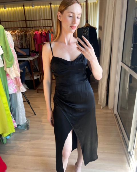 Vestido MN Cetim Revolve