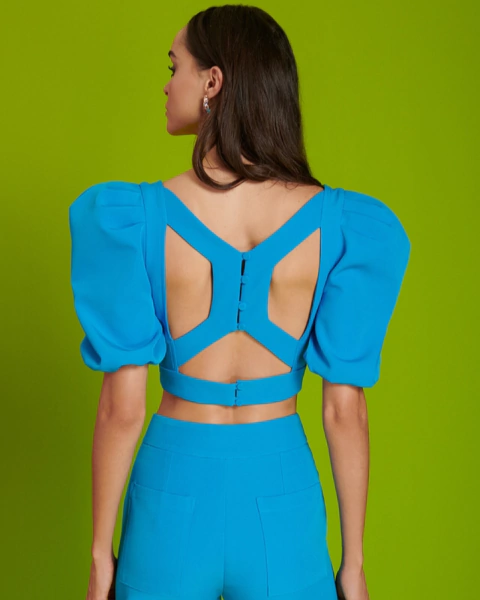 Blusa RL Recortes Bufante